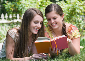 girls reading